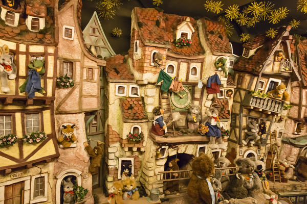 Rothenburg ob der Tauber, Bavaria, Germany, Europe. Traditional German Christmas decoration