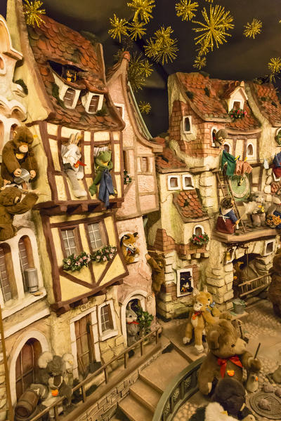 Rothenburg ob der Tauber, Bavaria, Germany, Europe. Traditional German Christmas decoration