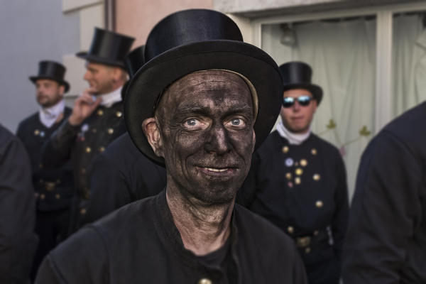 Vigezzo Valley, Santa Maria Maggiore, Verbania district, Piedmont, Italy.International Chimney sweepers gathering