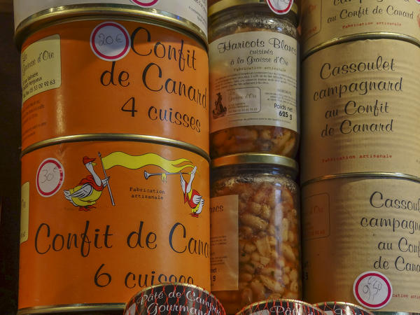 Aquitaine région, Dordogne département, Périgord, France, Europe. Typical product, Paté de Foie Gras 
