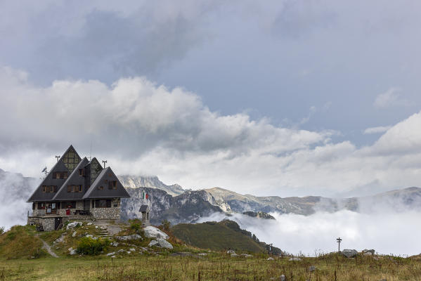 Pesio valley,Cuneo province,Marguareis park,Piedmont, Italy,Europe. Garelli refuge
