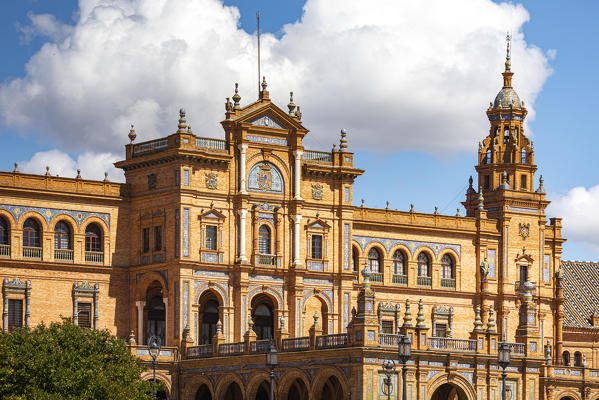 Plaza de Espana, Seville, Andalucia, Spain