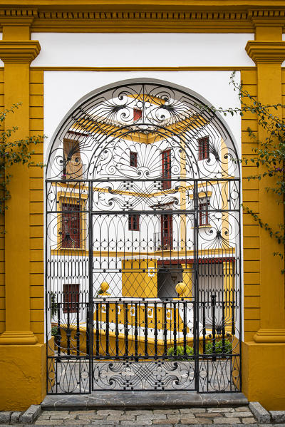 Colorful patio in Seville, Andalucia, Spain