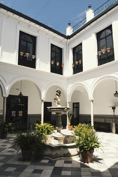 A patio in Seville, Andalucia, Spain