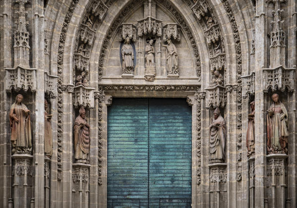 Seville Cathedral's door. Seville, Andalucia, Spain