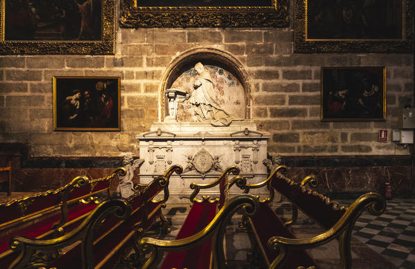 Interiors of Seville Cathedral. Seville, Andalucia, Spain