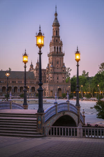 Plaza de Espana, Seville, Andalucia, Spain