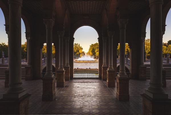 Plaza de Espana, Seville, Andalucia, Spain