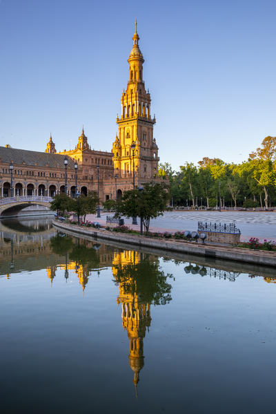 Plaza de Espana, Seville, Andalucia, Spain