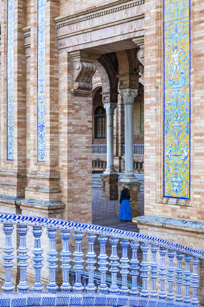 Plaza de Espana, Seville, Andalucia, Spain
