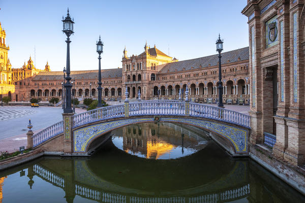 Plaza de Espana, Seville, Andalucia, Spain