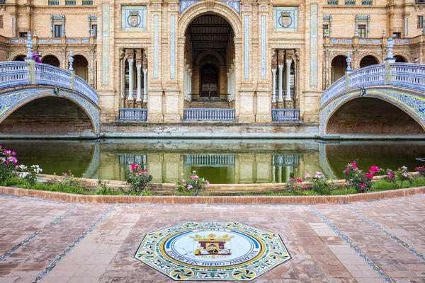 Plaza de Espana, Seville, Andalucia, Spain