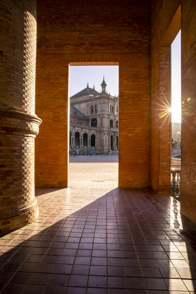Plaza de Espana, Seville, Andalucia, Spain