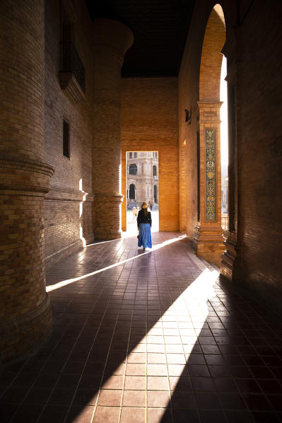 Plaza de Espana, Seville, Andalucia, Spain