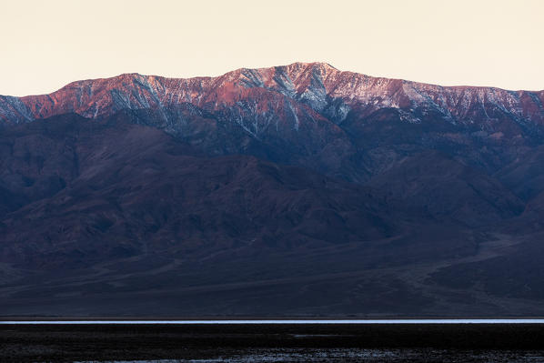 Badwater basin, the lowest point on USA, Death Valley National Park, California, USA