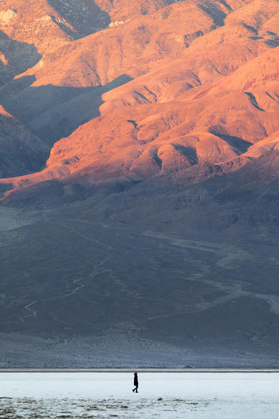 Badwater basin, the lowest point on USA, Death Valley National Park, California, USA