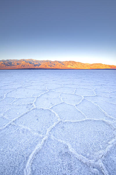 Badwater basin, the lowest point on USA, Death Valley National Park, California, USA