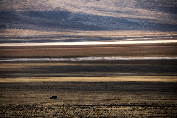 Badwater basin, the lowest point on USA, Death Valley National Park, California, USA