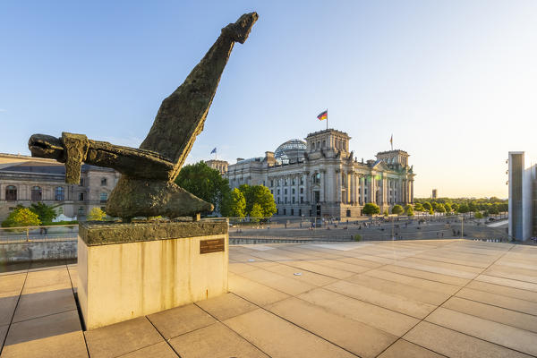 Berlin Mitte district, Parlament district with Reichstag and Paul Lobe Haus, Mitte, Berlin, Germany