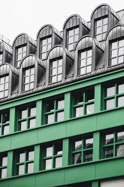 Details of Berlin facades. Mitte, Berlin, Germany
