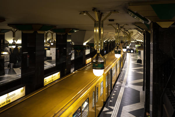 Berlin Train and Tube station. Mitte, Berlin, Germany