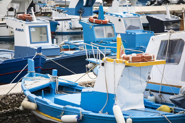 Mazara del Vallo fishing harbour, Sicily, Italy.