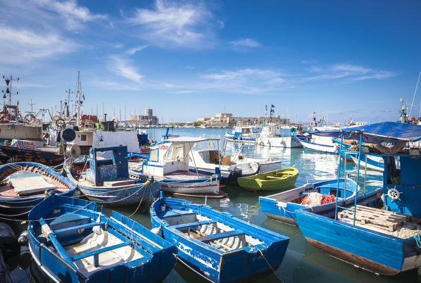 Mazara del Vallo fishing harbour, Sicily, Italy.