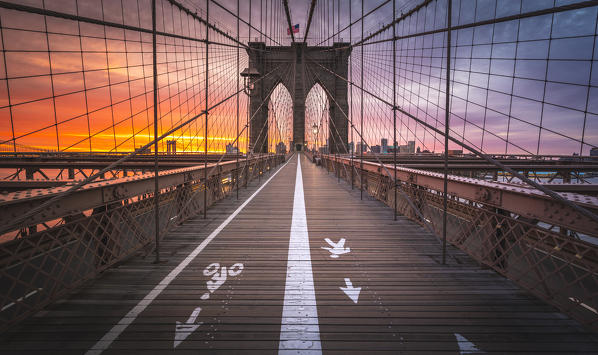 Brooklyn Bridge, Manhattan, New York, USA