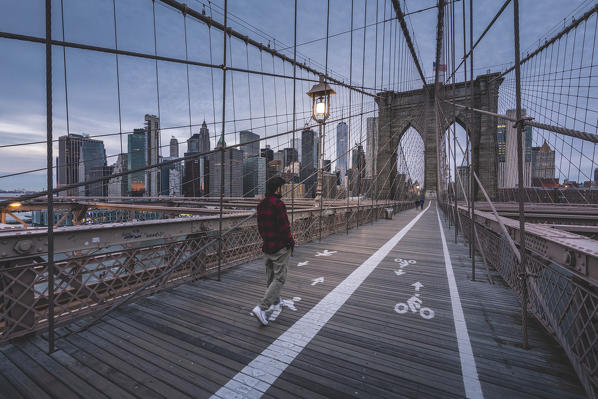 Brooklyn Bridge, Manhattan, New York, USA