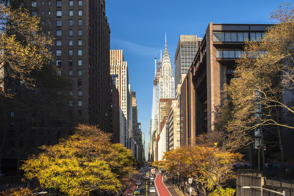 Tudor City and Chrysler building,  Manhattan, New York, USA