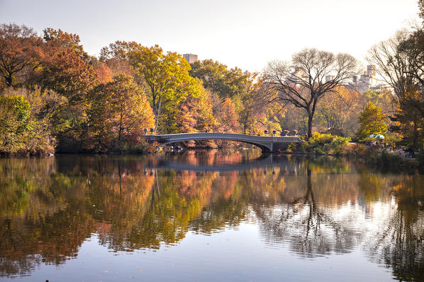 Central Park during autumn, Manhattan, New York, Usa