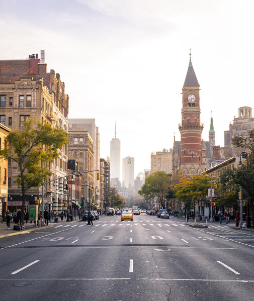 The Jefferson Library and the Liberty Tower, Manhattan, New York, USA 