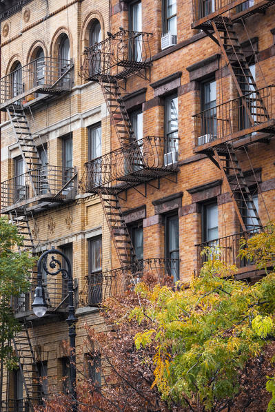 Typical external stairs in Manhattan. New York, USA