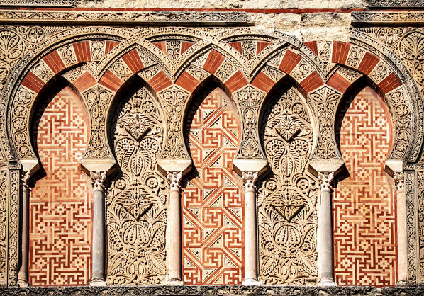 Details of the world famous Mezquita, City of Cordoba, Andalusia, Spain.