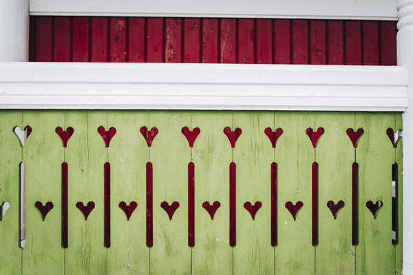 Details of leknes Church, Leknes, Lofoten Islands, Nordland, Norway.