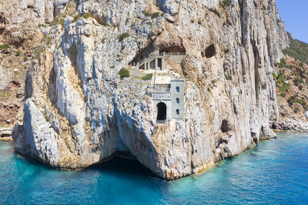The ancient Porto Flavia mine, Porto Flavia, Sulcis Iglesiente, Sardegna, Italy