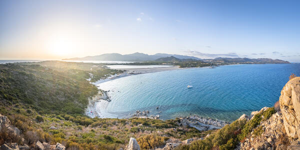 Porto Giunco landscape, near Capo Carbonara and Villasimiius, Sud Sardegna province, Sardegna, Italy.