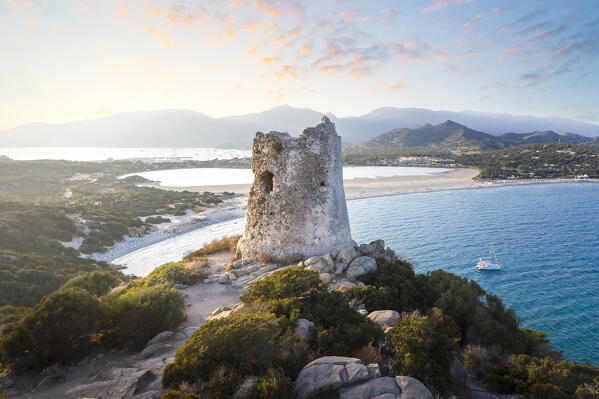 Porto Giunco landscape, near Capo Carbonara and Villasimiius, Sud Sardegna province, Sardegna, Italy.
