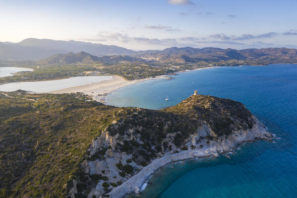 Porto Giunco landscape, near Capo Carbonara and Villasimiius, Sud Sardegna province, Sardegna, Italy.