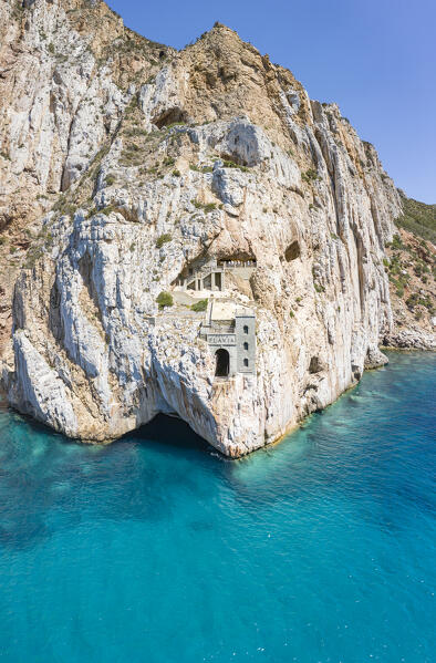 The ancient Porto Flavia mine, Porto Flavia, Sulcis Iglesiente, Sardegna, Italy