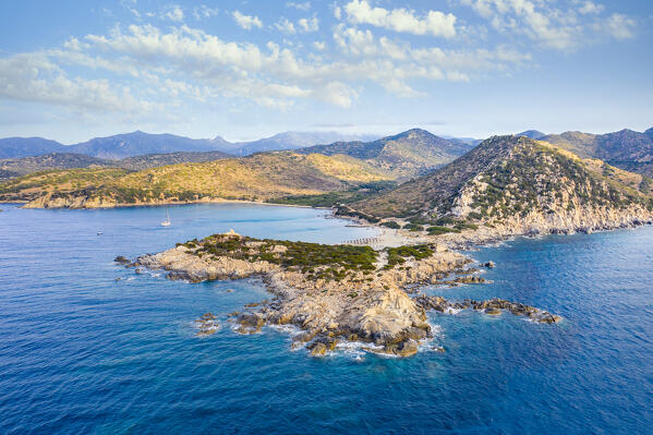 
Punta Molentis cape and beach, Villasimius, Cagliari, Sardinia, Italy