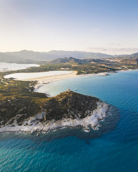 Porto Giunco landscape, near Capo Carbonara and Villasimiius, Sud Sardegna province, Sardegna, Italy.
