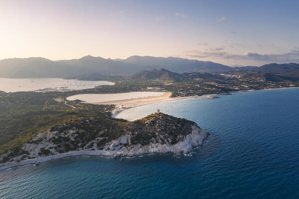 Porto Giunco landscape, near Capo Carbonara and Villasimiius, Sud Sardegna province, Sardegna, Italy.