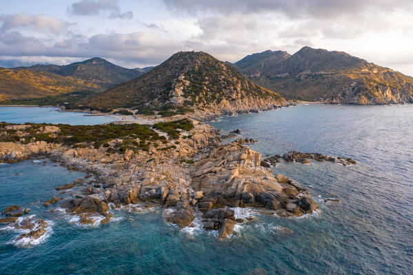 
Punta Molentis cape and beach, Villasimius, Cagliari, Sardinia, Italy