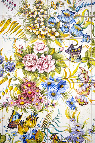 Ravello, Amalfi Coast, Campania, Italy. Details of local ceramic.