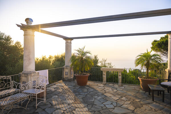 Villa San Michele garden, Capri island, Campania, Italy