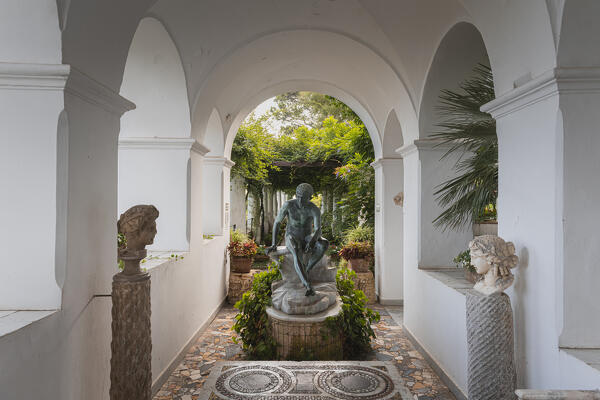 Villa San Michele garden, Capri island, Campania, Italy