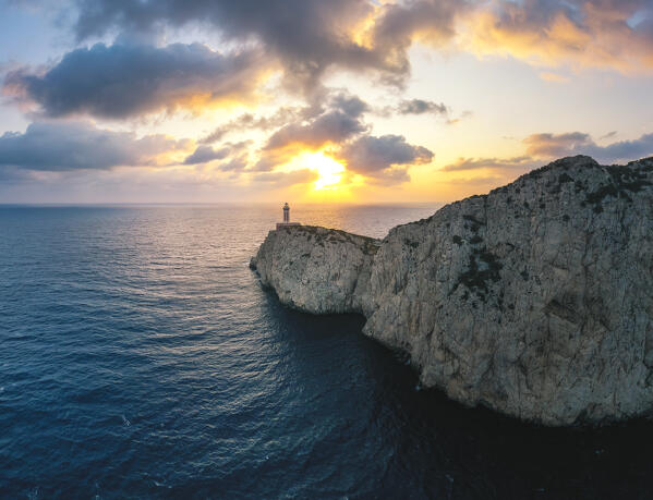 Punta carena lighthouse, Capri island, Campania, Italy