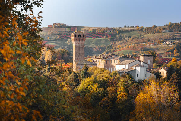 Castelvetro di Modena during autumn. Castelvetro di Modena, Modena province, Emilia Romagna, Italy.