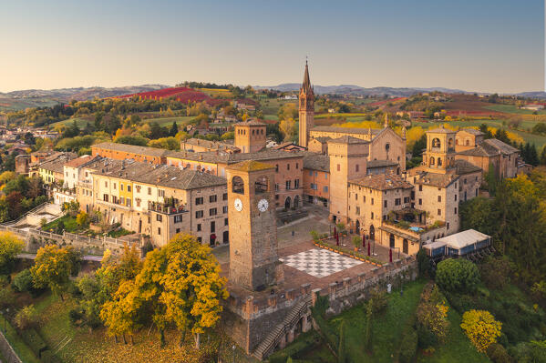 Castelvetro di Modena during autumn. Castelvetro di Modena, Modena province, Emilia Romagna, Italy.
